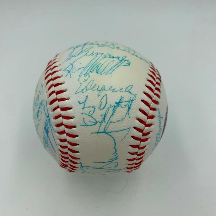 1980's New York Mets Team Signed Baseball Gary Carter Gooden Strawberry