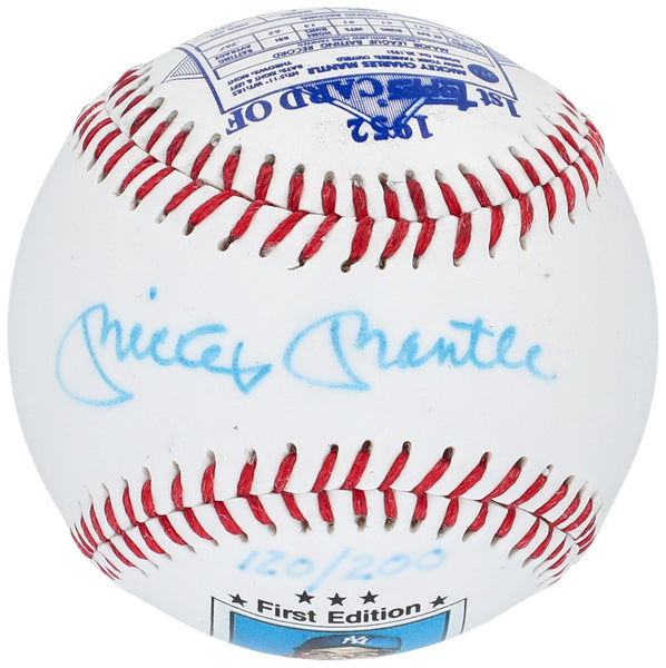 Mickey Mantle Signed 1952 Topps Rookie Card Commemorative Baseball Beckett COA