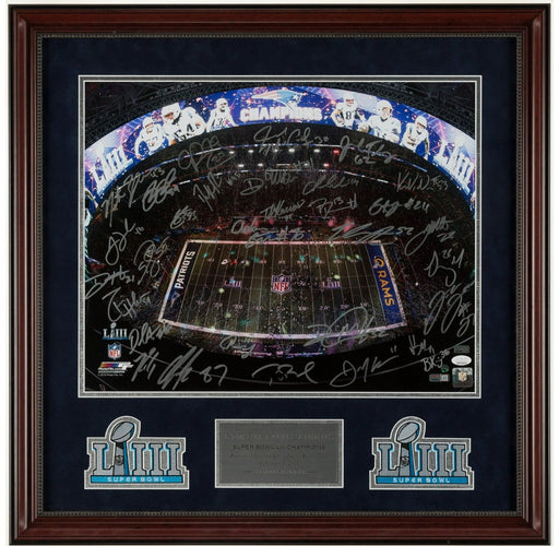 2018 New England Patriots Super Bowl Champs Team Signed Photo Tom Brady Tristar