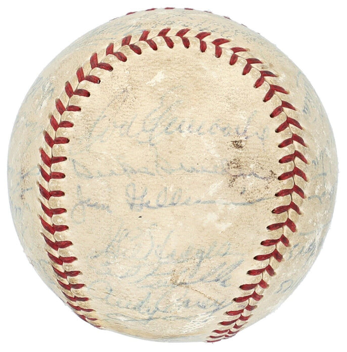 Jackie Robinson & Mickey Mantle Signed 1955 World Series Game Used Baseball PSA