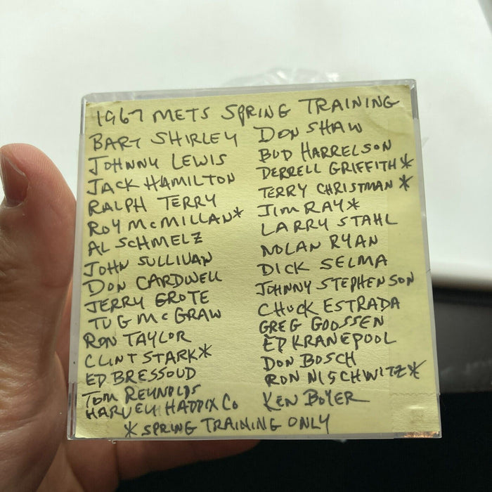 Nolan Ryan Tom Seaver 1970 New York Mets Team Signed Vintage NL Baseball JSA COA