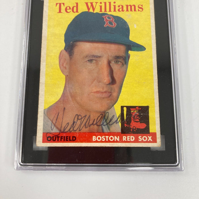 1958 Topps Ted Williams Signed Autographed Baseball Card #1 SGC JSA Certified