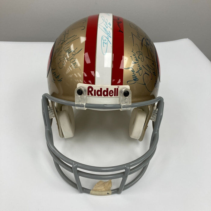 1994 San Francisco 49ers Super Bowl XXIX Champs Team Signed Game Helmet JSA COA