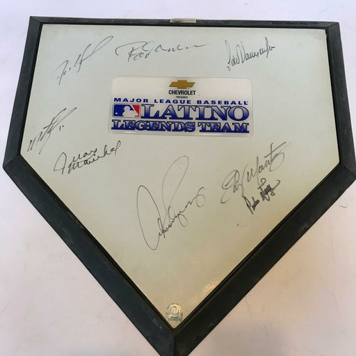 Alex Rodriguez Edgar Martinez Pedro Rod Carew Latino Legends Signed Home Plate