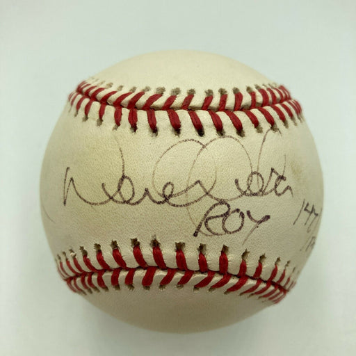 Derek Jeter Rookie Of The Year 1996 Signed Inscribed Baseball With JSA COA
