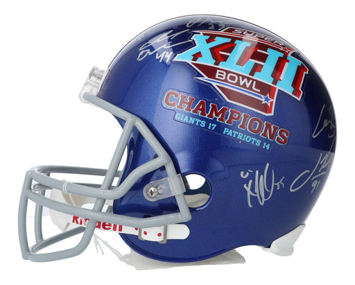 2007 New York Giants Super Bowl Champs Team Signed Full Size Helmet Steiner COA
