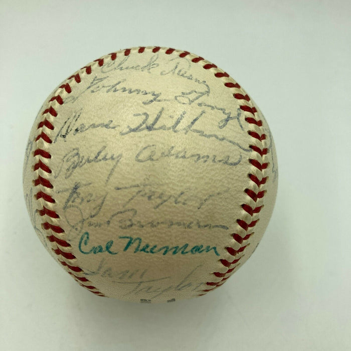 1958 Cubs Team Signed National League Baseball Ernie Banks JSA COA