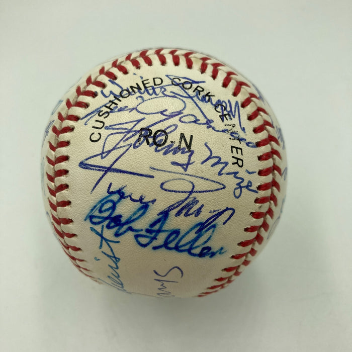 Willie Mays Hank Aaron Hall Of Fame Multi Signed Baseball JSA COA