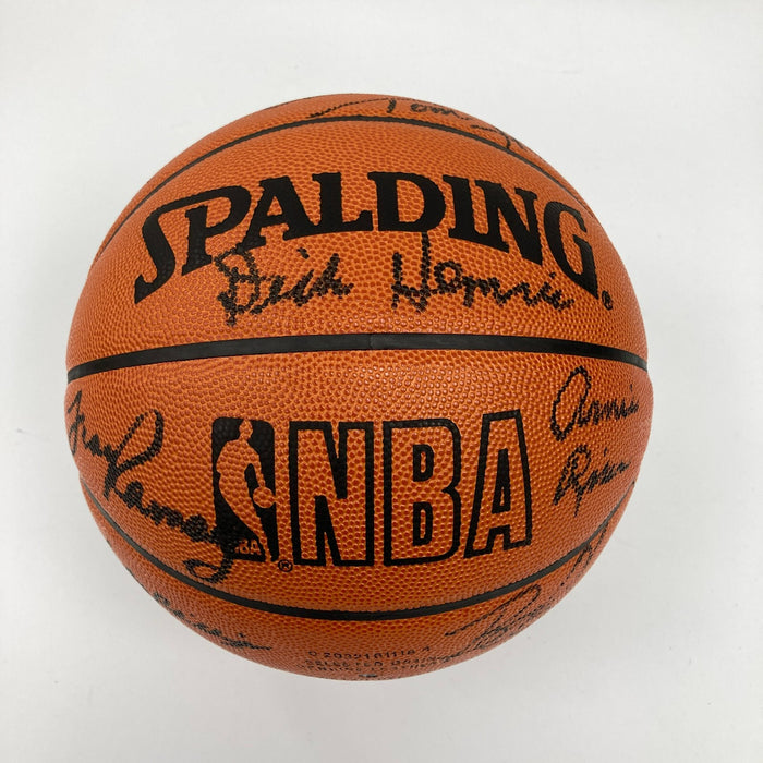 1956-1957 Boston Celtics  NBA Champs Team Signed Basketball JSA COA