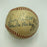 Joe Dimaggio Frank Baker Gabby Hartnett 1955 HOF Induction Signed Baseball BAS