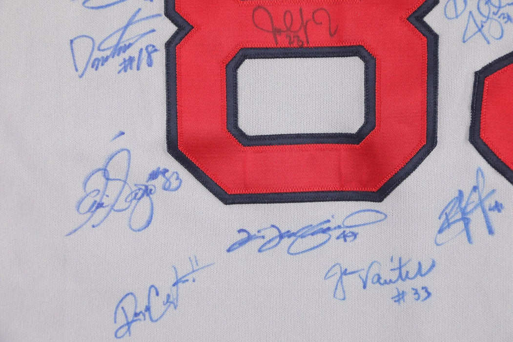 2007 Boston Red Sox Team WS Champs Signed World Series Game Used Jersey JSA COA