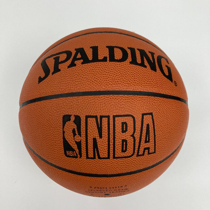 LeBron James Signed Spalding Official Game Basketball UDA Upper Deck & JSA COA
