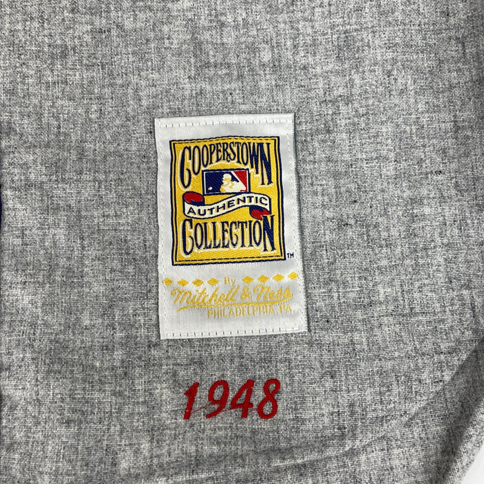 Bob Feller Signed Inscribed STATS Cleveland Indians Mitchell & Ness Jersey PSA