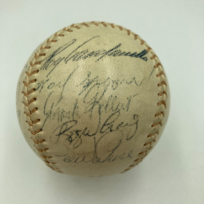 1955 Brooklyn Dodgers W.S. Champs Team Signed Baseball Jackie Robinson PSA & JSA