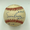 Ernie Banks Signed Heavily Inscribed Career STAT Baseball Reggie Jackson COA