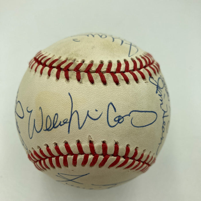 San Francisco Giants HOF Legends Signed Baseball Willie Mays Willie Mccovey JSA
