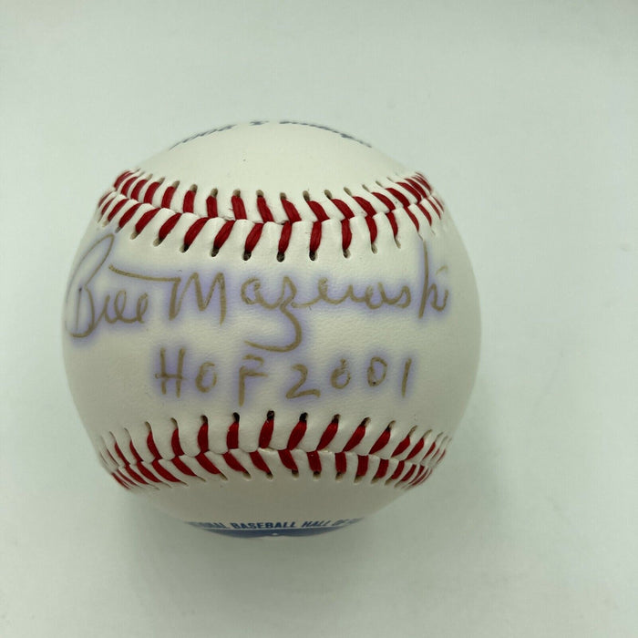 Bill Mazeroski HOF 2001 Signed Hall Of Fame Induction Baseball JSA COA