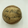 Extremely Rare Max Lefty Weisman 1940's Signed Baseball Cleveland Indians PSA