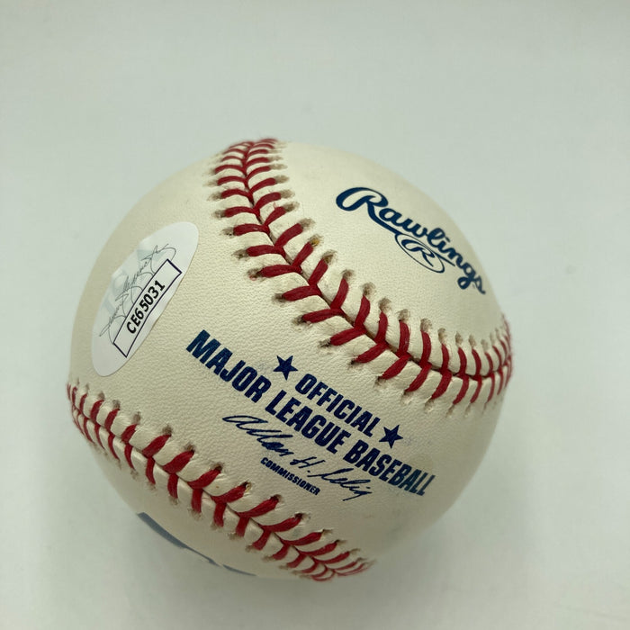 Pedro Martinez #45 Hanley Ramirez & Jose Reyes Signed MLB Baseball JSA COA