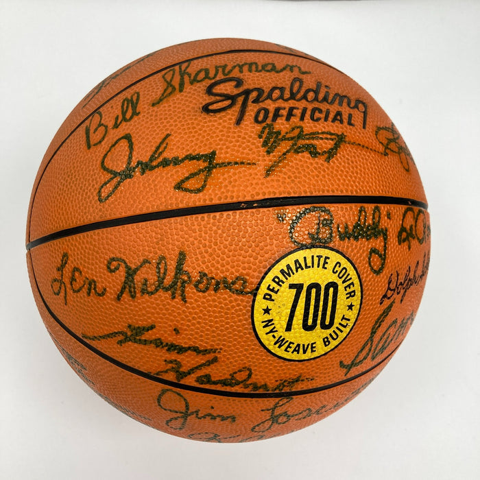 Bill Russell Red Auerbach Boston Celtics HOF Legends Signed Basketball Beckett