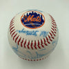 Vintage 1986 New York Mets World Series Champs Team Signed Baseball JSA COA
