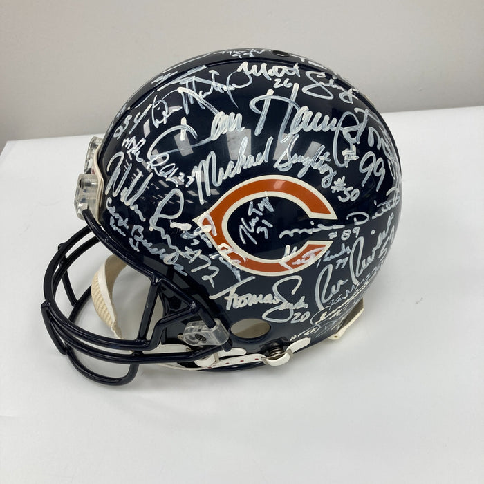 The Finest 1985 Chicago Bears Super Bowl Champs Team Signed Helmet PSA DNA COA
