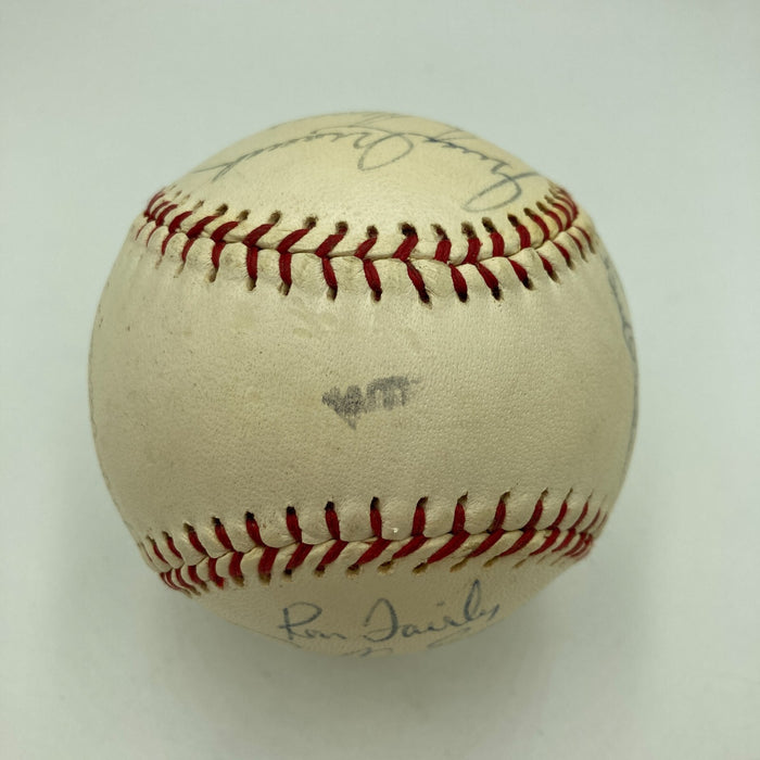 1973 All Star Game National League Team Signed Baseball 21 Sigs With Tom Seaver