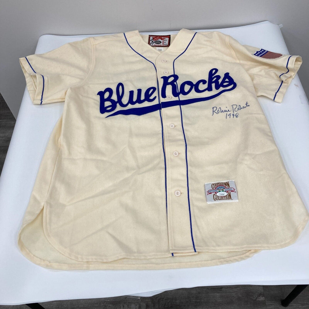 Robin Roberts 1948 Signed Wilmington Blue Rocks Minor League Jersey JSA COA