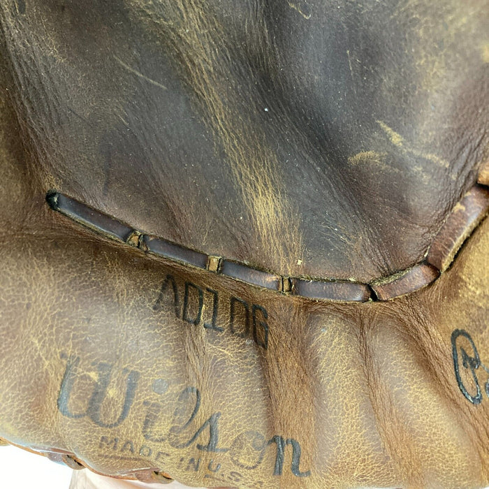 Bob Feller Signed 1940's Wilson Game Model Baseball Glove JSA COA