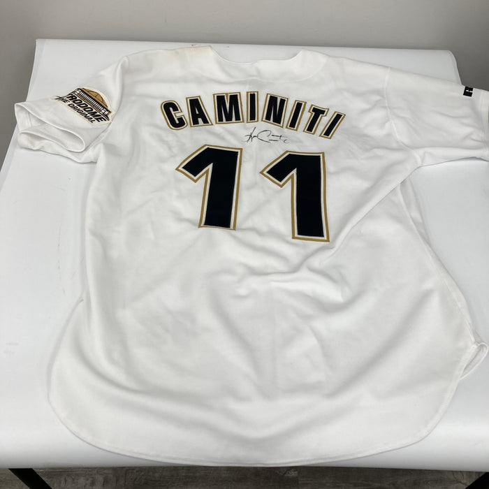 Ken Caminiti Signed 1994 Houston Astros Authentic Russell Jersey JSA COA RARE