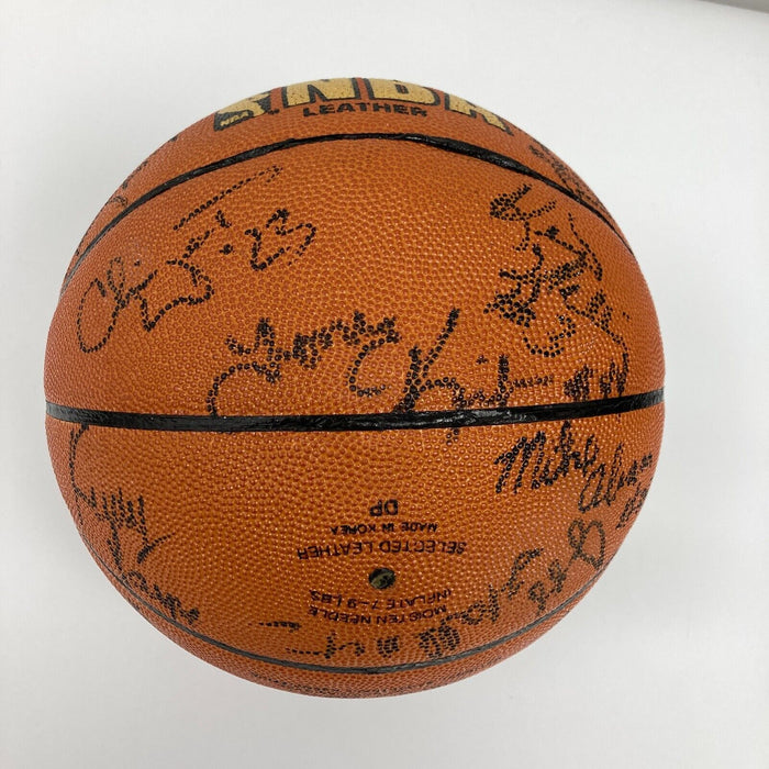 1985-86 Louisville Cardinals NCAA Champs Team Signed Basketball JSA COA