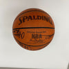 1992-93 Portland Trail Blazers Team Signed Game Used Basketball Clyde Drexler