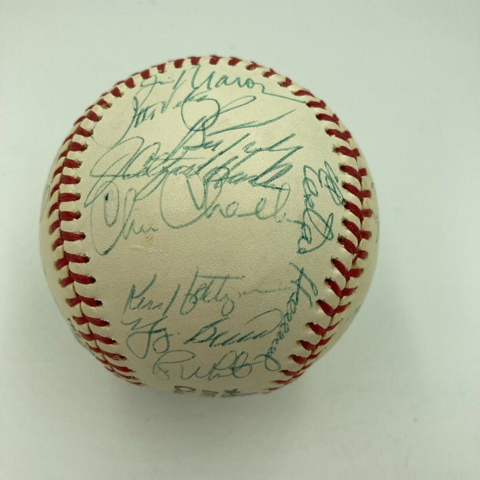 Thurman Munson 1976 New York Yankees AL Champs Team Signed Baseball PSA DNA COA