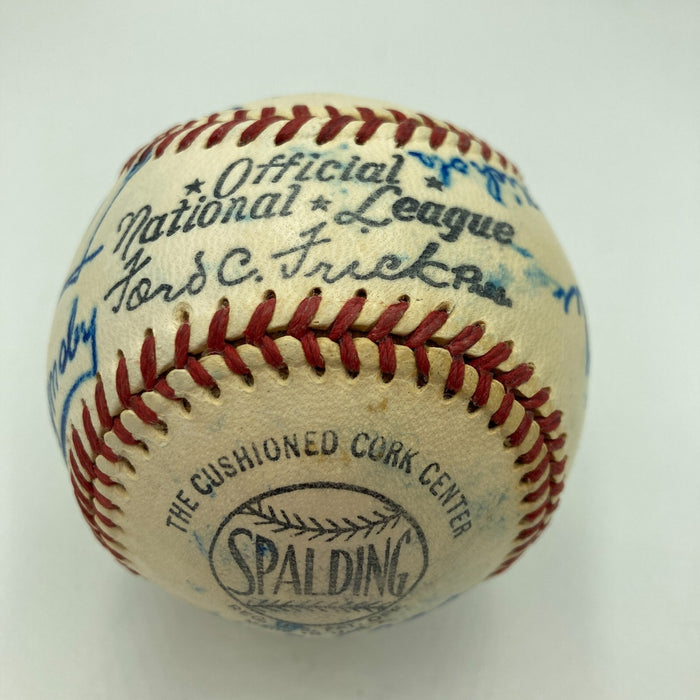 Kid Nichols Ty Cobb Jimmie Foxx Cy Young Tris Speaker HOF Signed Baseball PSA