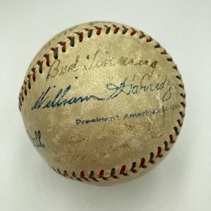 Babe Ruth & Chicago Cubs 1932 World Series Called Shot Signed Baseball PSA DNA