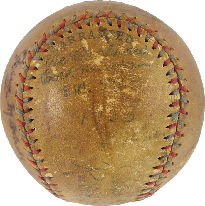 Rabbit Maranville Sweet Spot Signed 1930 Boston Braves Team Signed Baseball PSA