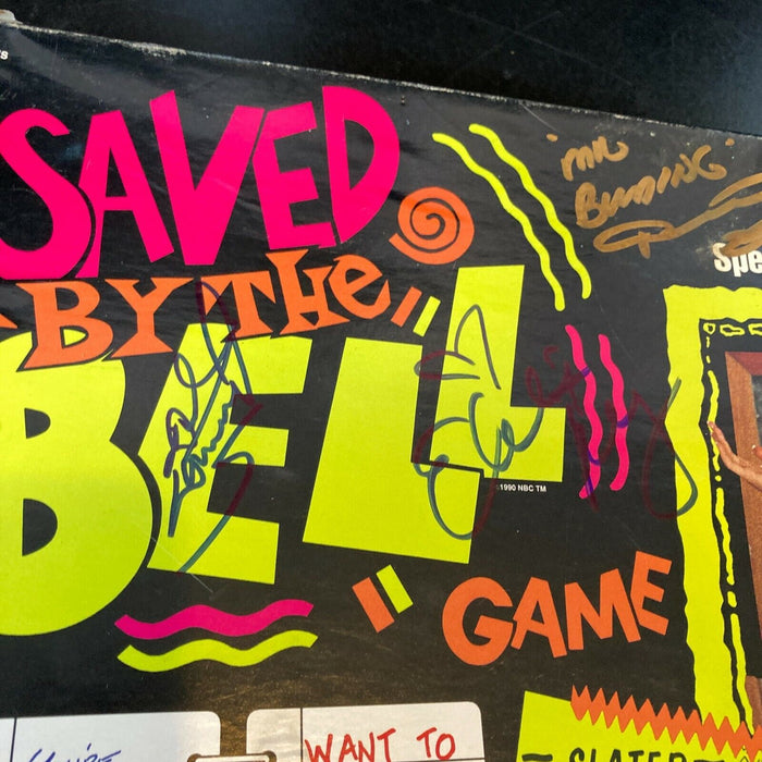 Saved By The Bell TV Show Cast Signed Vintage Game 4 Sigs Dustin Diamond JSA COA