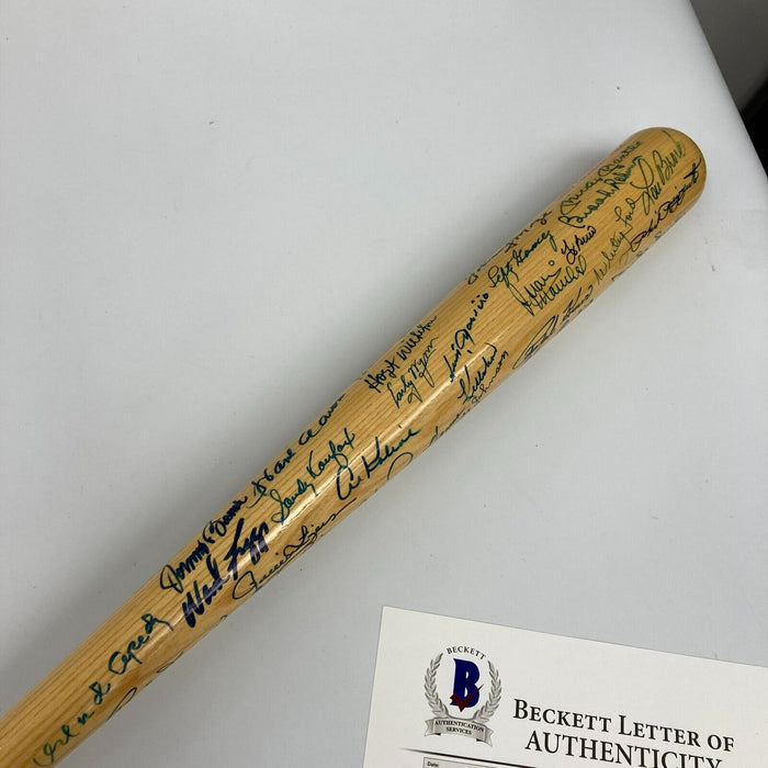 Mickey Mantle Ted Williams Hall Of Fame Multi Signed Bat 53 Sigs Beckett COA