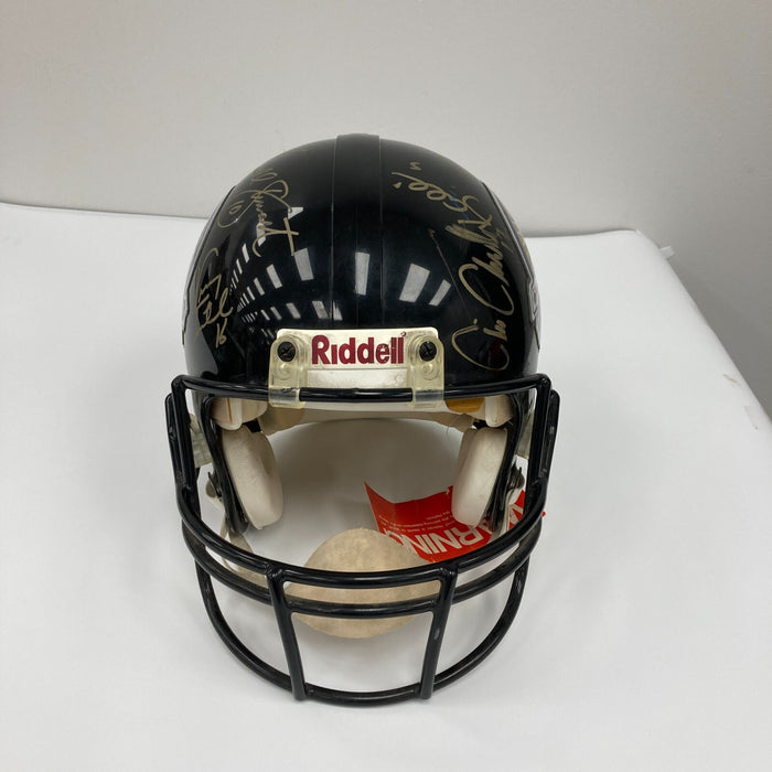 Dan Marino Steve Young Steve McNair Quarterback Challenge Signed Helmet JSA COA