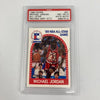 1989 Hoops Michael Jordan #21 Signed Basketball Card Auto PSA DNA