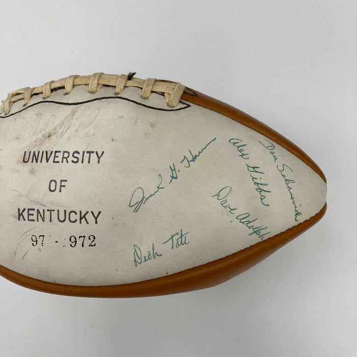 1971-72 University Of Kentucky Wildcats Team Signed Football