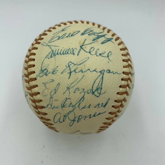 Beautiful 1955 San Diego Padres Team Signed Baseball With Ralph Kiner