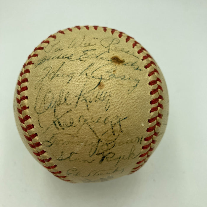 Jackie Robinson Rookie 1947 Brooklyn Dodgers Team Signed Baseball JSA COA