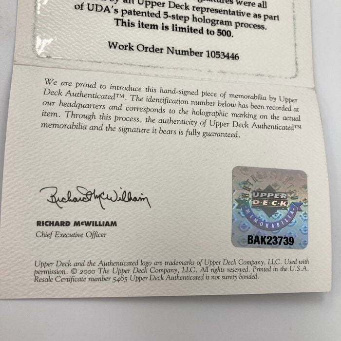 2007-08 Boston Celtics NBA Champs Team Signed Basketball UDA Upper Deck COA