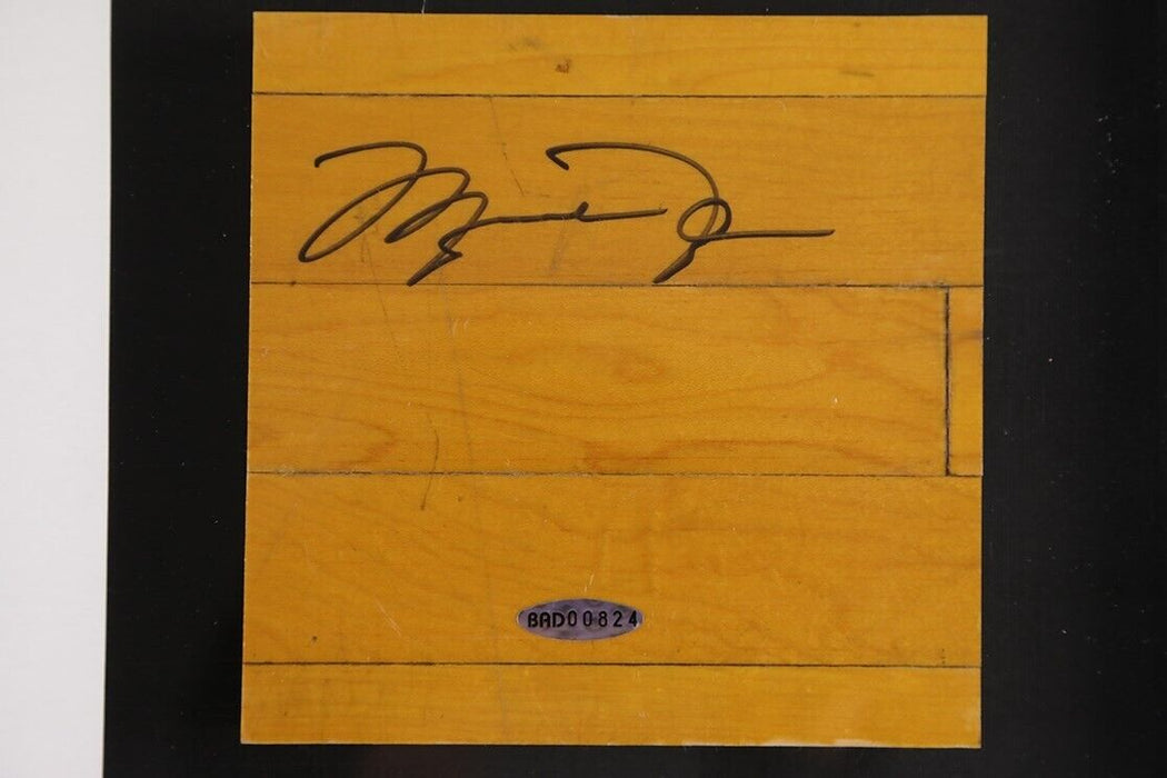 Michael Jordan Signed Chicago Bulls Game Used Floor UDA Upper Deck Hologram