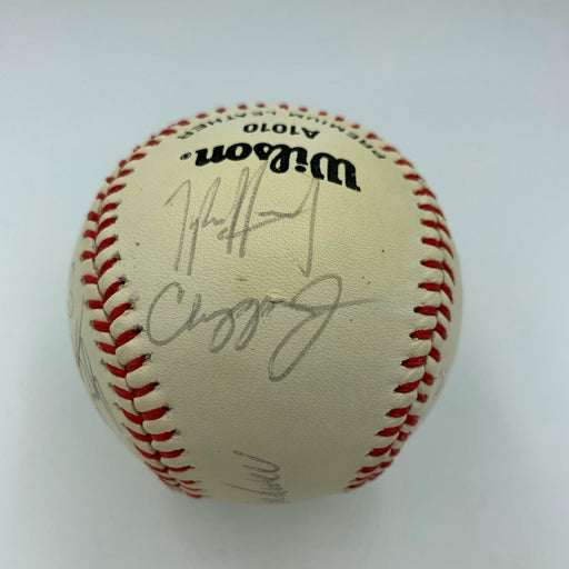 Extraordinary 1991 Chipper Jones Pre Rookie All Star Team Signed Baseball PSA