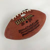Terry Bradshaw Howie Long Cris Collinsworth James Brown Signed NFL Football JSA