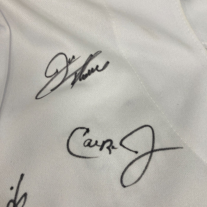 Beautiful Hall Of Fame Multi Signed Jackie Robinson Jersey 29 Signatures JSA COA