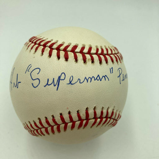 Art Superman Pennington Signed Major League Baseball Negro League Legend JSA