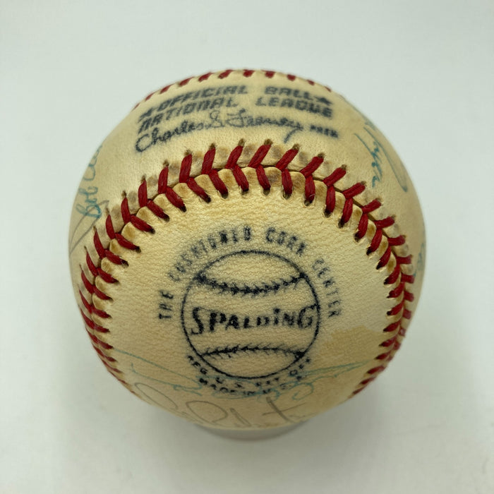 1971 Pittsburgh Pirates WS Champs Team Signed Baseball Roberto Clemente BAS COA